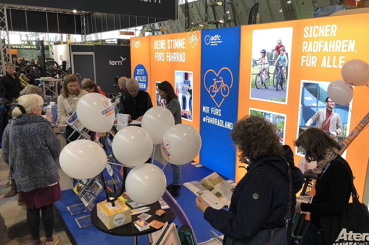 Trubel am ADFC-Messestand
