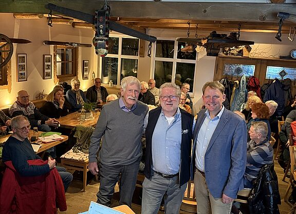 Georg Schäfer, Alfons Eilers und Claus Jacobi