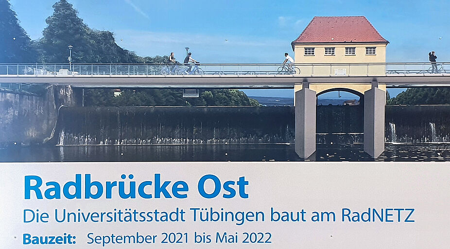 radbrucke_ost Eine Grafik der Radbrücke Ost am Stauwehr Bismarckstraße
