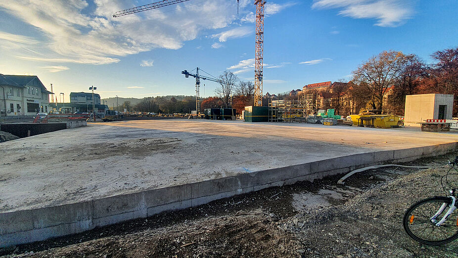 Fahrradgarage Die Fahrradgarade am Hauptbahnhof nimmt weiter Form an
